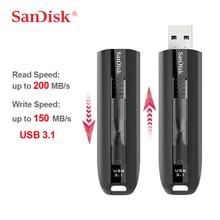 SanDisk Экстремальный USB флэш-накопитель 128 Гб 64 Гб USB 3,1 флэш-накопитель Флешка память 200 МБ/с./с устройство хранения U диск