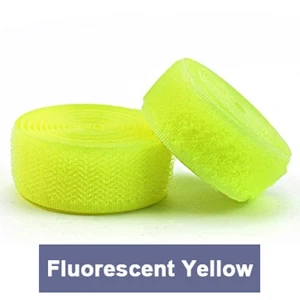 Haisen, 2 см* 1 м мягкий нейлоновый крюк и петля клейкая застежка, AB липкие наклейки/волшебная лента для DIY швейных аксессуаров одежды, сумки - Цвет: Fluorescent Yellow-L