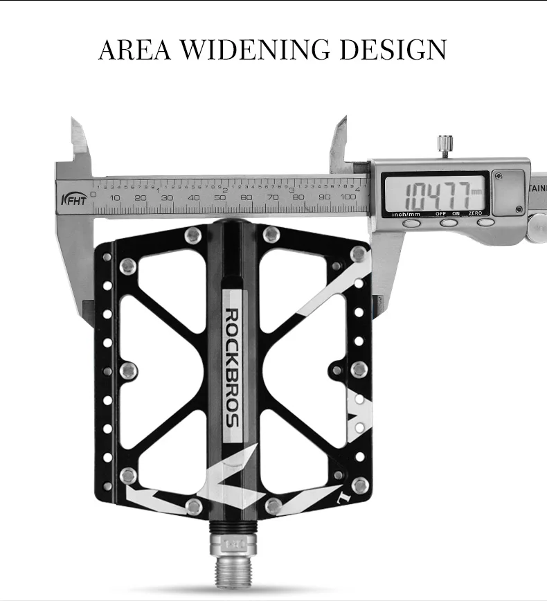 ROCKBROS, алюминиевый сплав, Ультралегкая велосипедная педаль BMX, велосипедная педаль, плоская, герметичная, 3 подшипника, велосипедные педали, дорожные, горные, велосипедные части