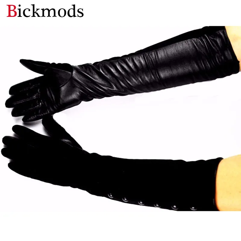 Новые полки Eldiven Guantes женские длинные перчатки из овчины теплые осенне зимние