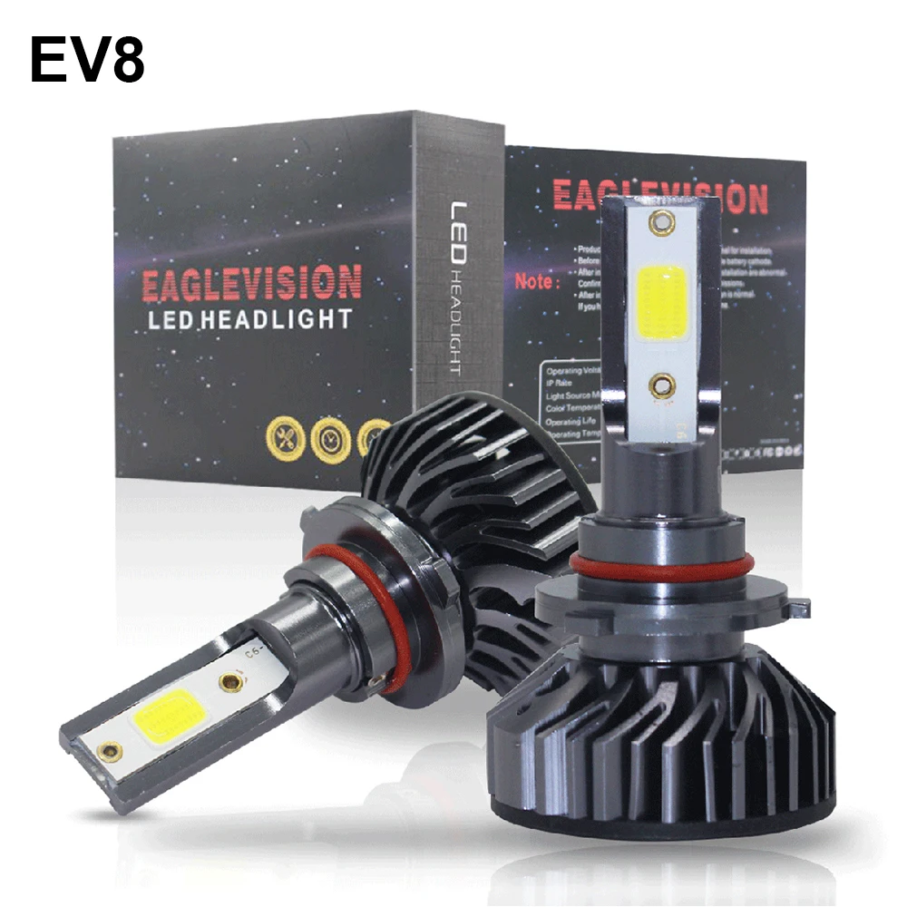 1500W 225000LM комплект автомобильных светодиодных фар H8 H9 H11 H7 H4/9003/HB2 H1 9006 9005/H10 6000K яркий