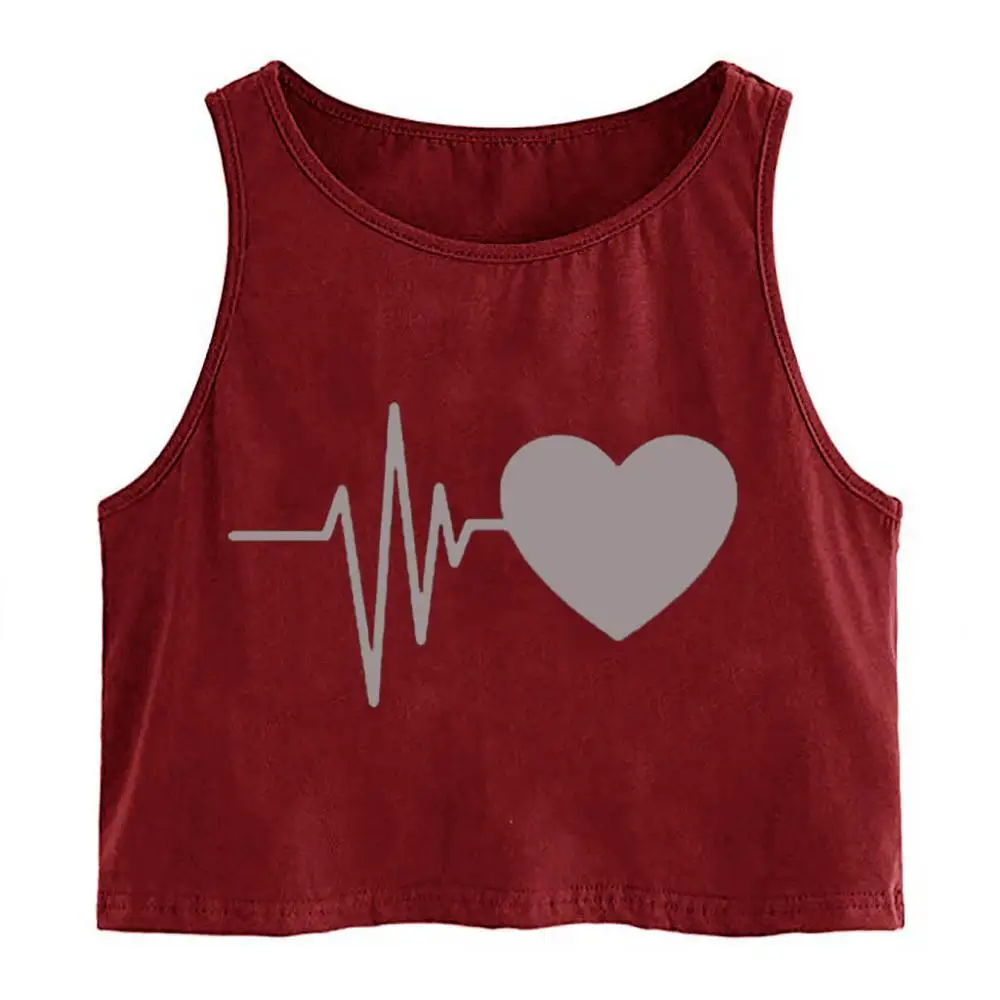 

Summer Vest Crop Top Solid Sleeveless Fashion Top O-neck Sling Vest Tank Shirt Fitness Vest Women Clothing Tops 2019 AD