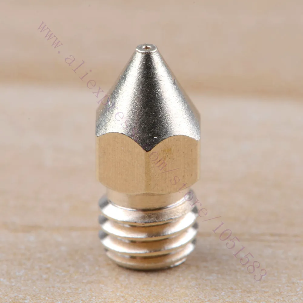2Pcs 3D Accessorio Stampante Ugello In Ottone Per Zortrax M200 M300, Afinia H479, H480,3D Stampante, 0.2/0.3/0.4/0.5Mm