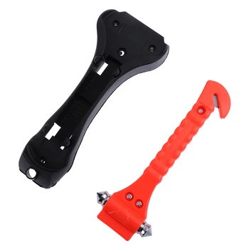 

Seat Belt Cutter Window Glass Breaker Car Rescue Red Hammer Mini Car Safety Hammer Life Saving Escape Emergency Hammer