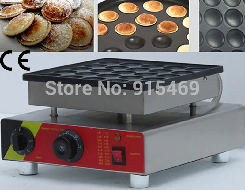 Free Shipping Commercial Use 110v 220v Electric 25pcs Poffertjes Dorayaki Maker Iron Machine Wholesale Home Appliances