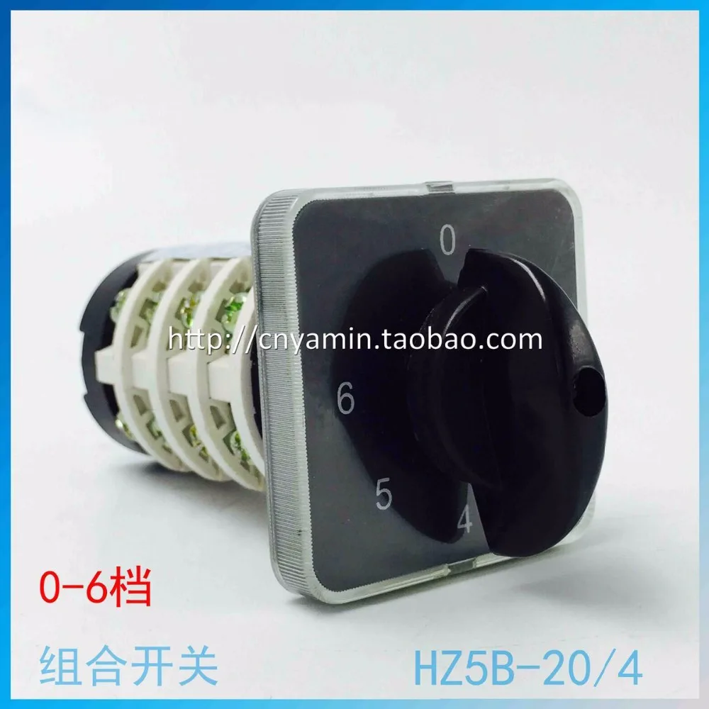 

Group Combine Switch HZ5B-20/4 Silver Point 0-6 Archives Universal Transformation Rotating Selector Switch switch