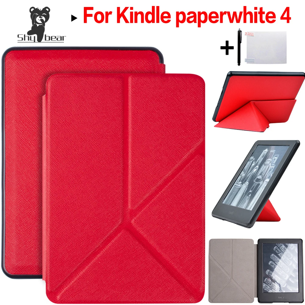 

For 2018 Amazon Kindle Paperwhite 4 Cover Ultra Slim Case for New Paperwhite 6 Inch Origami Shell with Auto Wake/Sleep+Gift