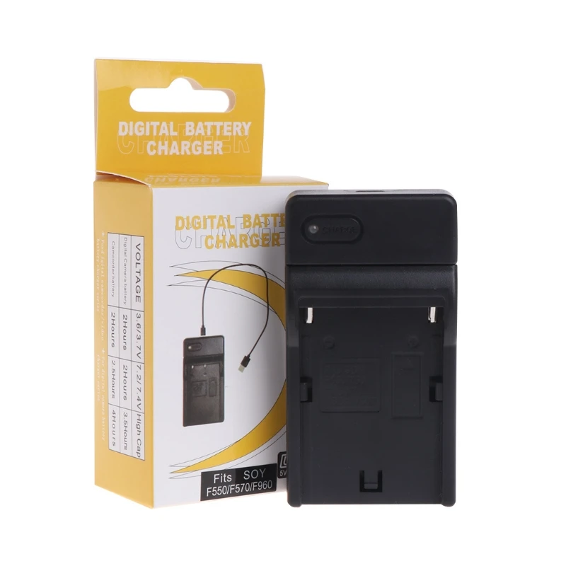 Высокая эффективность USB Батарея Зарядное устройство для sony NP F550 F570 F770 F960 F970 FM50 F330