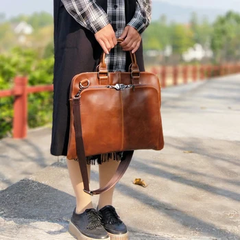 

BJYL 2018 new handbag women retro fashion simple computer bag literary fan bag lock single shoulder Messenger bag