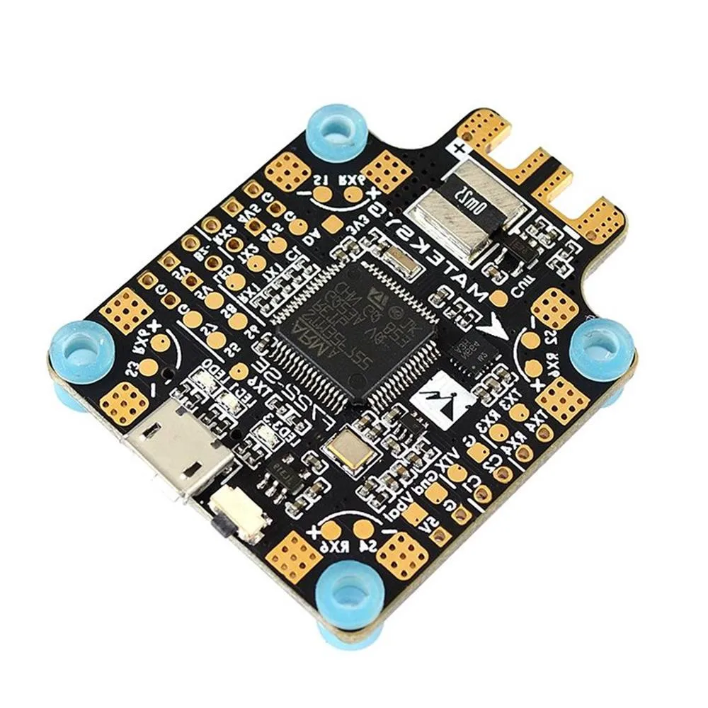 Controlador de Vôo com Osd Preta para rc Matek Sistema Duplo Gryo Bec Atual Sensor Caixa Drone F722-se f7 5 de vôo com osd bec atual sensor caixa preta para rc zangão