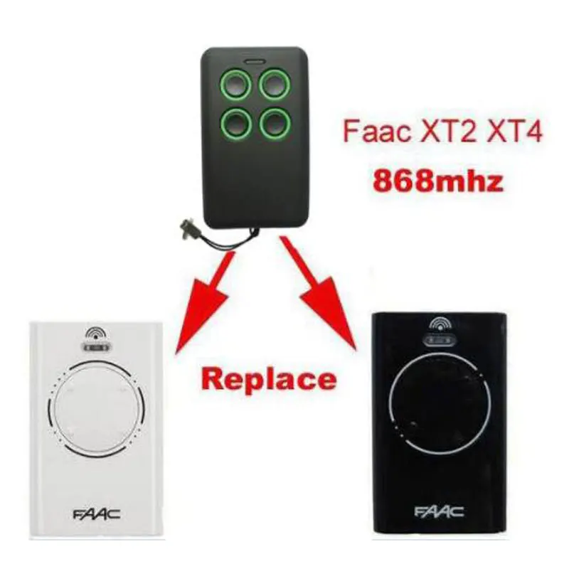 

10pcs FAAC XT2 XT4 868SLH replacement gate door remote control 868MHZ