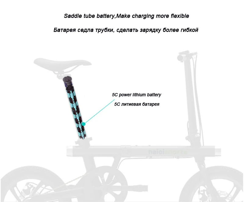 Sale Folding electric bicycle mini 16 inch aluminum alloybike front and rear double lamp ebike riding travel 4