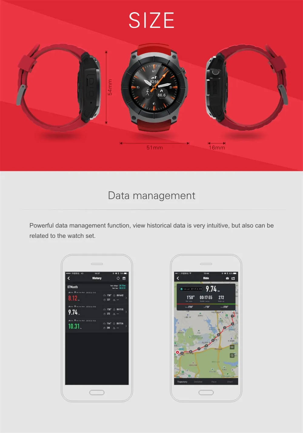 Yulubu S958 gps Смарт часы монитор сердечного ритма спортивные водонепроницаемые sim-карты связь Bluetooth 4,0 Смарт часы для Android IOS