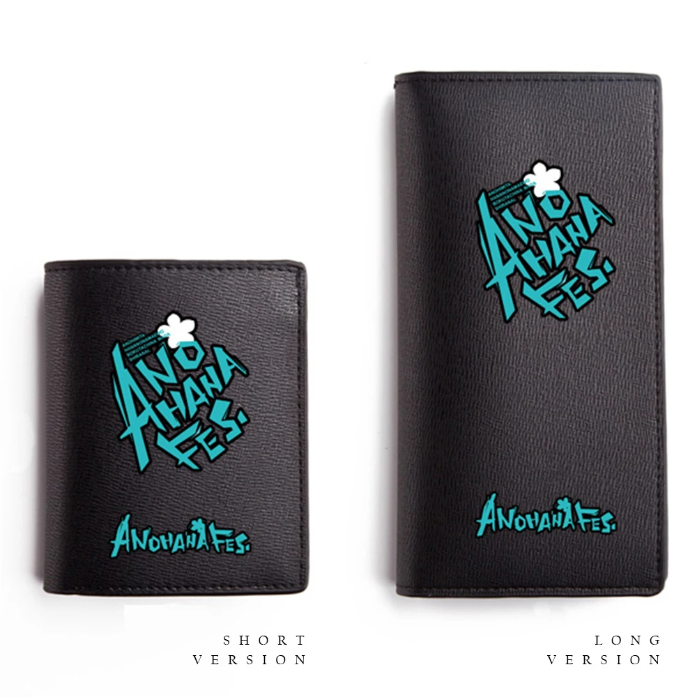 Zshop Ano Ahana Fes. Wallet  Honma Meiko Menma Yadomi Jinta Jintan Anjyou Naruko Anaru Yukiatsu Cartoon Animation PU Wallet Gift