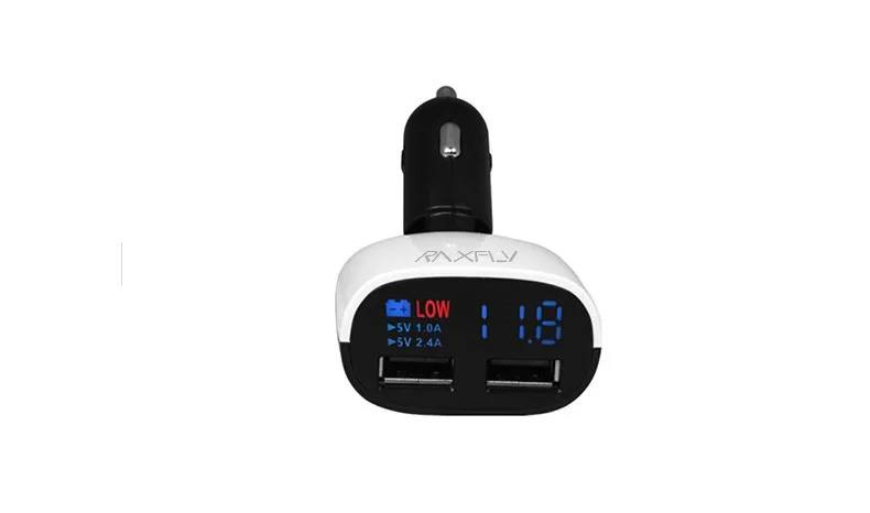 Universal Use Dual Port USB Charger 3.4A Car Charger Voltage Monitor with LED Screen Display (12)