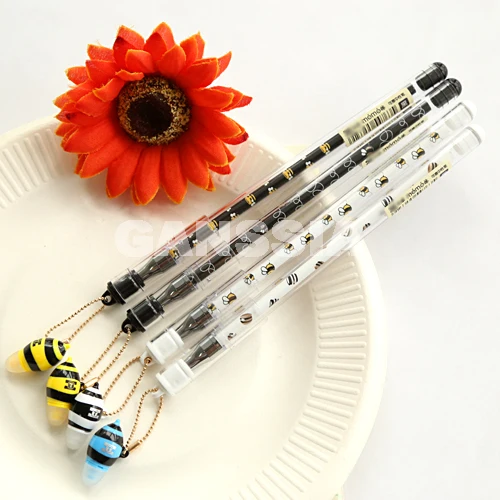 

1PC/lot Kawaii bee series erasable gel pen 0.5mm Cartoon writing pens Office stylo School kids stationery supplies (ss-1335)