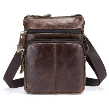 

ICON-BULLCAPTAIN MEN'S FAMOUS BRAND casual CROSSBODY BAGS MALE BAG FASHION GENUINE LEATHER MINI SHOULDER BAGS FOR MEN