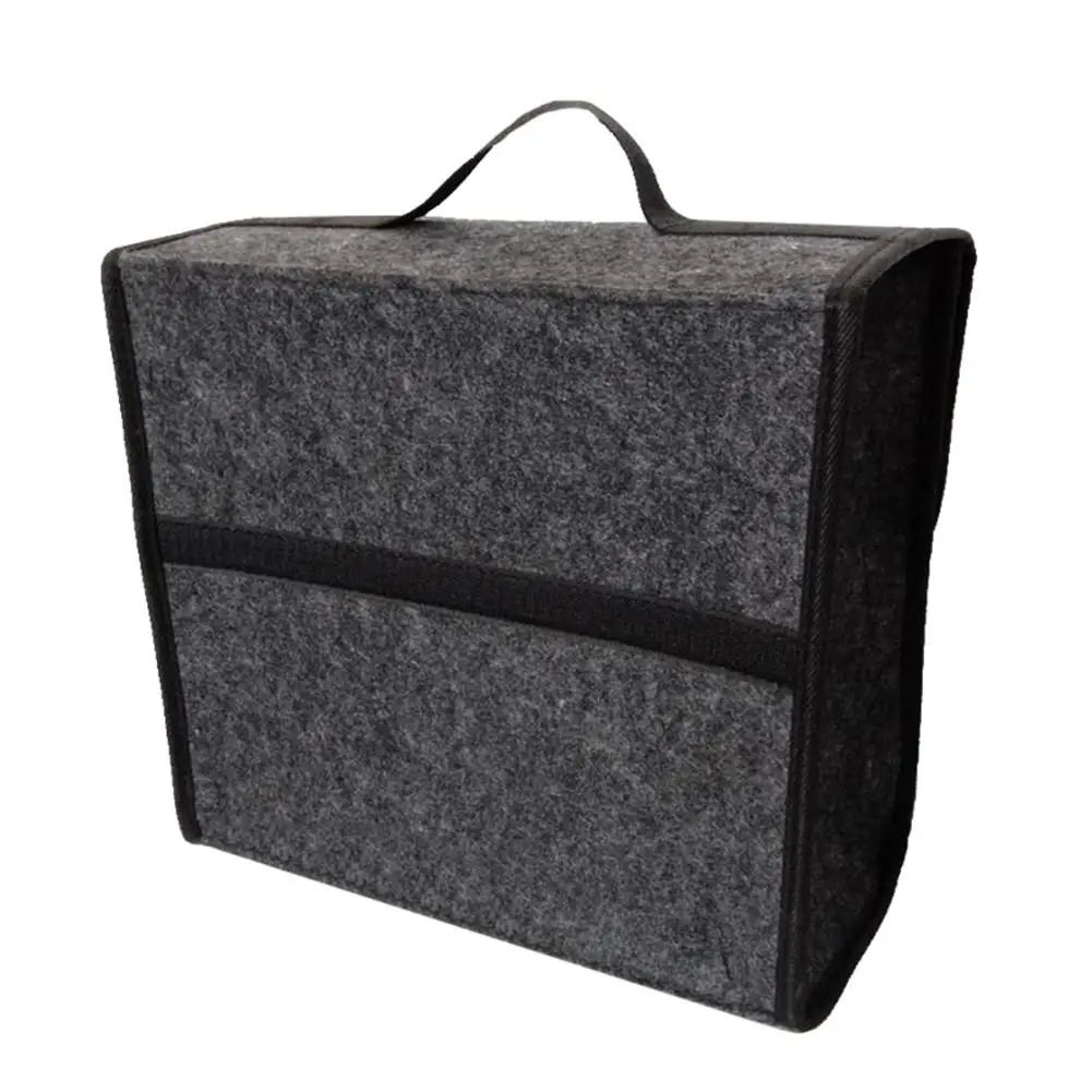  Car Vehicle Trunk Foldable Tools Storage Case Thick Felt Tote Bag Organizer Car Trunk Storage Bag