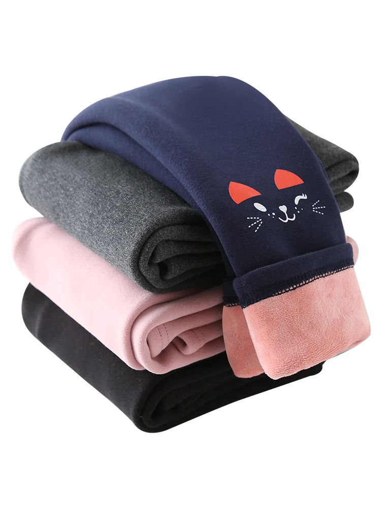 

Furry and Thicken New Kids'Dress In Autumn and Winter 2018 Bottom Pants for Children and Baby Warm Cotton Pants