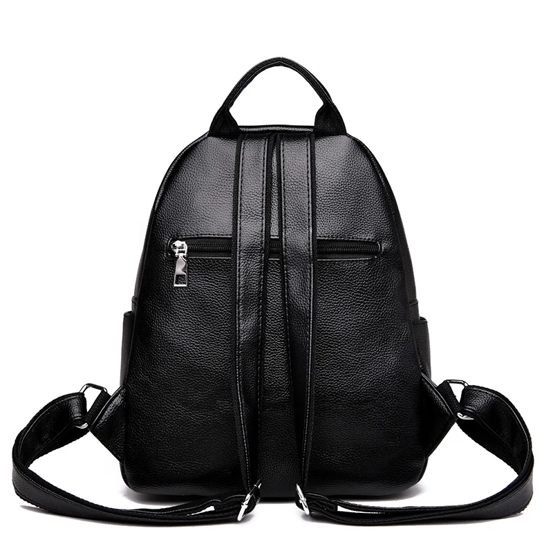 Женский рюкзак из искусственной кожи, повседневные женские черные школьные сумки для девочек-подростков, высокое качество, модные женские рюкзаки для путешествий