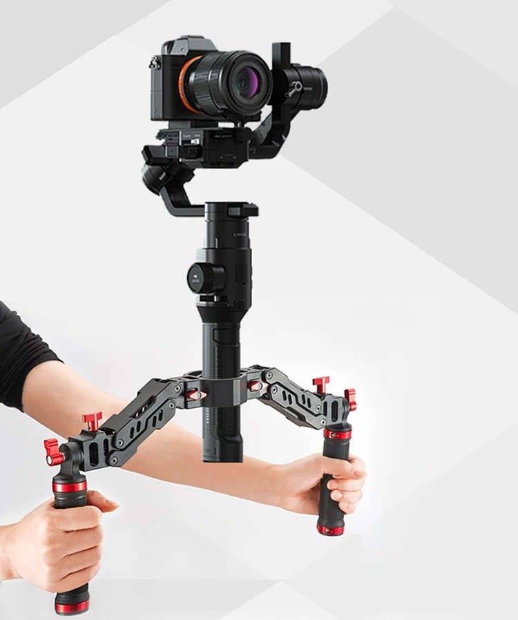Ares Z ось сплав алюминия Съемная пружина двойная ручка 5 кг загрузка для DJI Ronin S ZHIYUN