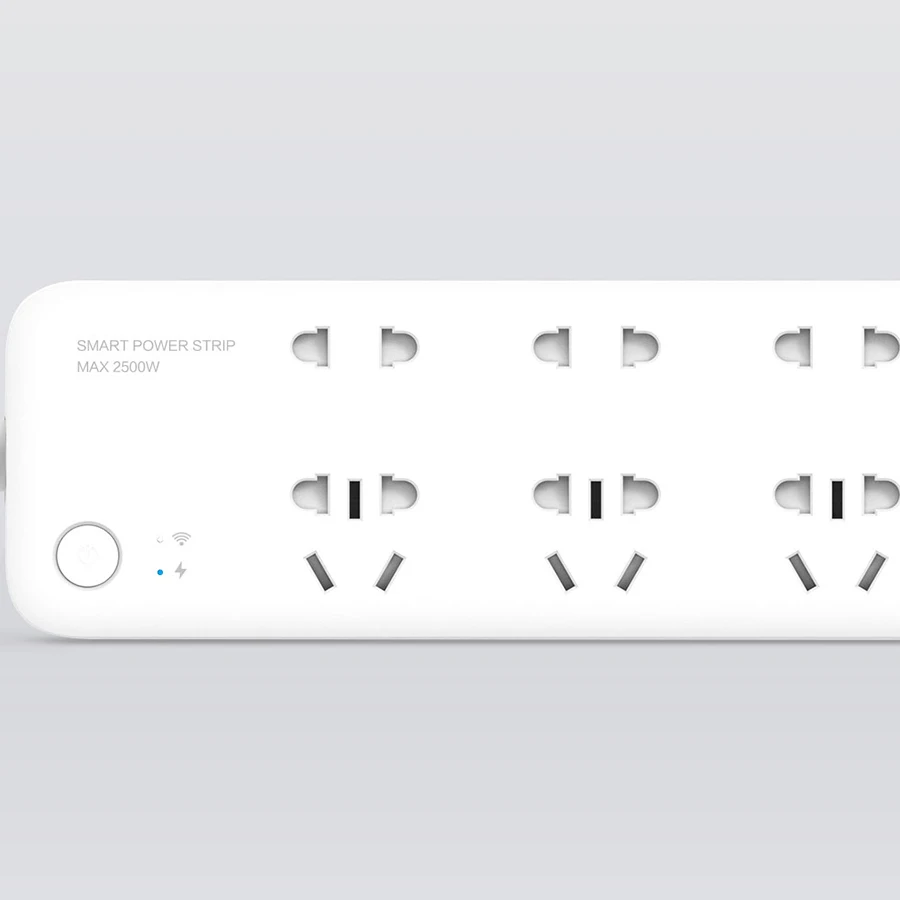 

Original Xiaomi Mijia Smart Power Strip Intelligent 6 Ports Plug Socket WiFi Wireless Remote Power with Phone APP Control