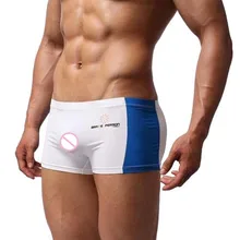 Мужская спортивная одежда для фитнеса, Шорты для плавания, боксеры для спортзала, гладкие, Badehosen Herren, плавки для плавания, Brave Person