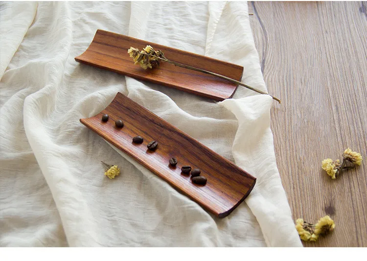 

1PC New Wooden Dumplings Sushi Serving Tray Oblong Plate Salad Bread Dishes Kitchen Restaurant Home Supplies MF 025