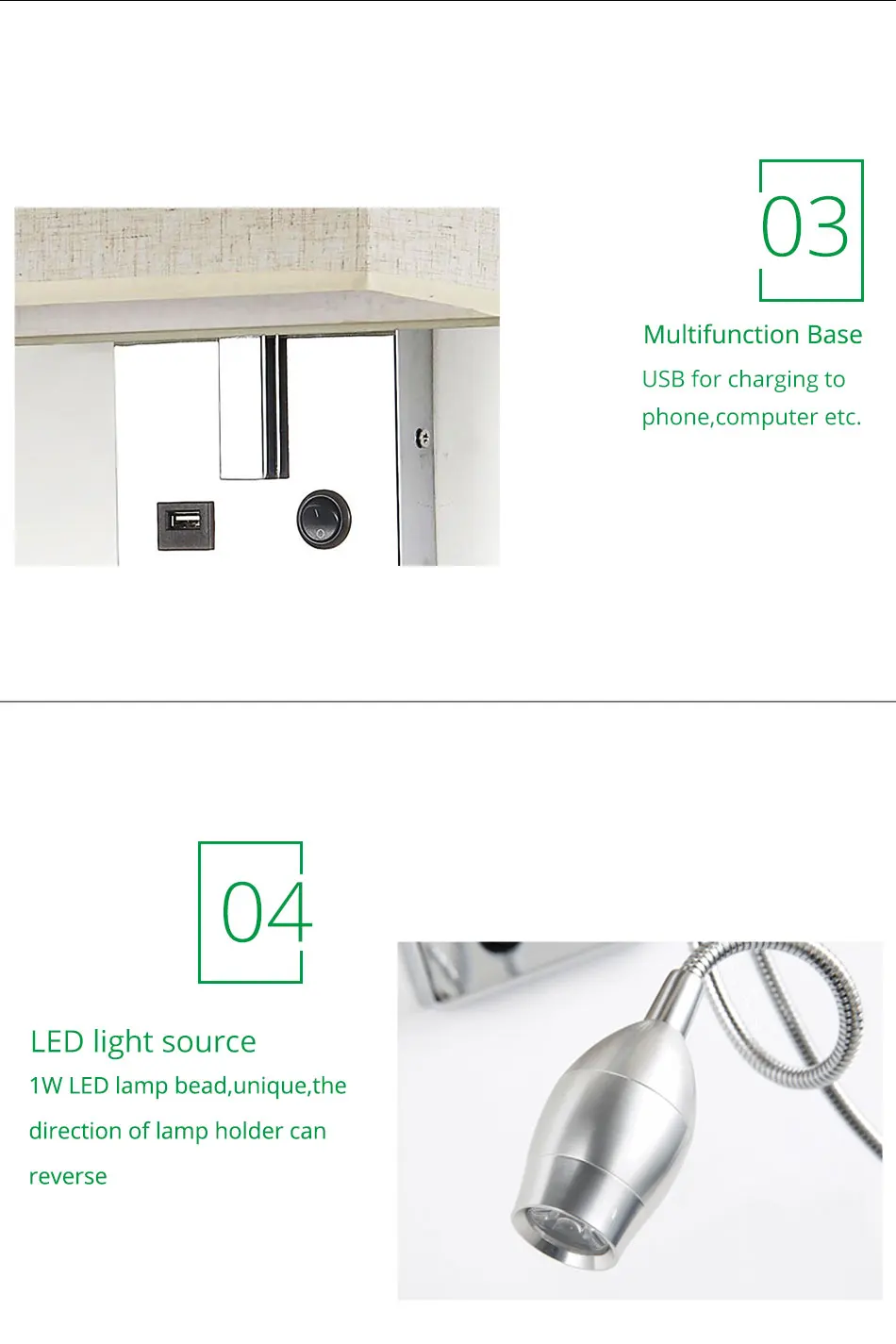 USB LED Wall Lights Indoor Decorative Modern Cube Wall Bedside Lamp Wall Mounted Light Bedroom Bathroom Lighting Sconce Lamps (8)