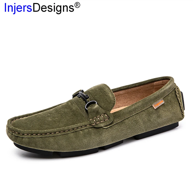 

Fashion Pigskin Loafers Lazy Slip-On Man Flats Boat Shoes Men Soft Moccasins Handmade Breathable Driving Shoes Casual Men Shoes