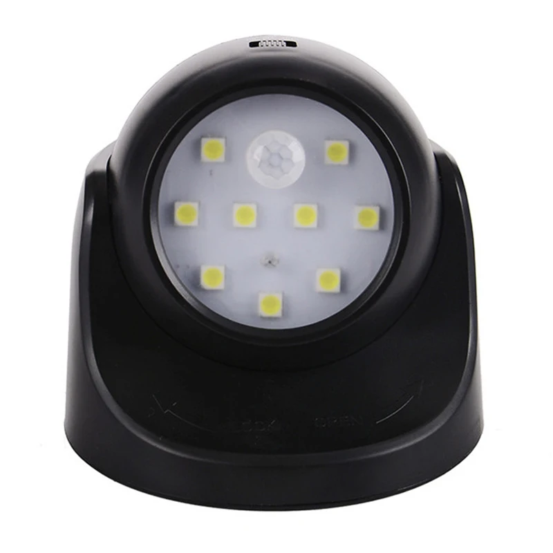 

360 degree rotation light Sensor human body induction Led Night Light 9 Led Bulbs human sensor Light Controlled Led Night lamp