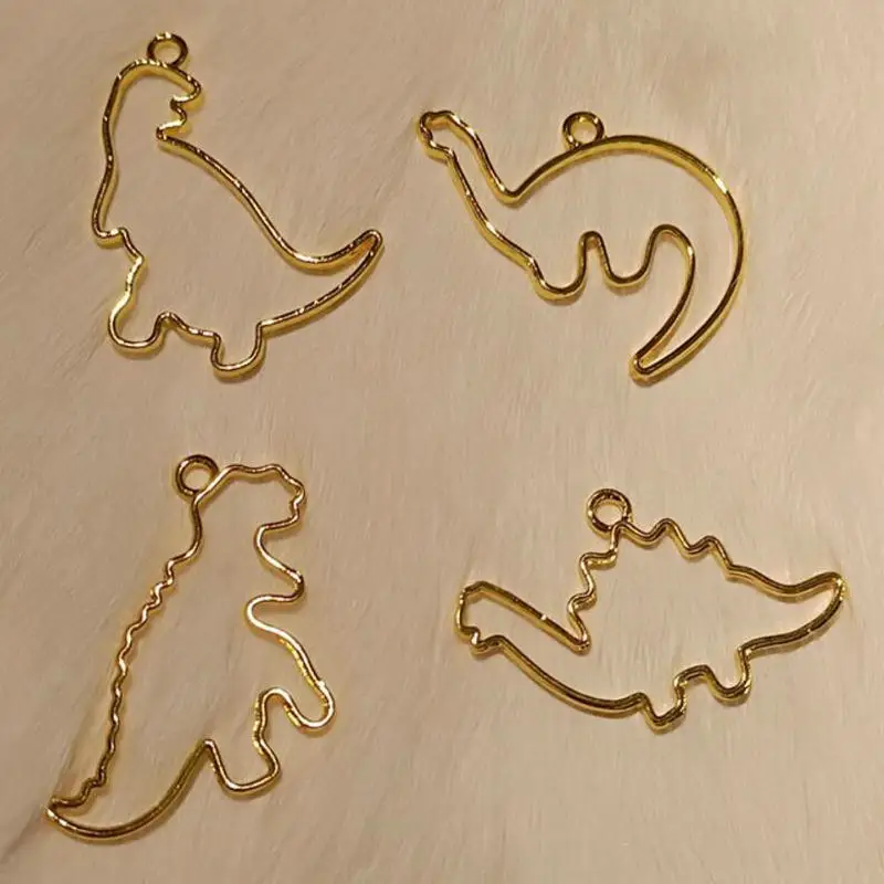 

5pcs Dragon Decor Hollow Open Bezels Jewelry Findings Pendant Accessories DIY Animal Crystal Drops Glue Handmade Resin Frame