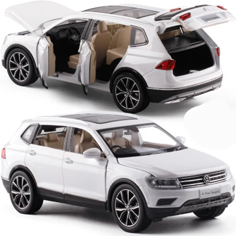High simulation Volkswagen Tiguan L,1:32 scale alloy pull back model car,muaical&flashing,diecast metal model,free shpping