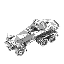 Наньюань 3D металлические головоломки 6-колесный тяжелый бронированный автомобиль SD. KFZ.231 модель DIY лазерная резка собрать игрушки украшения рабочего стола