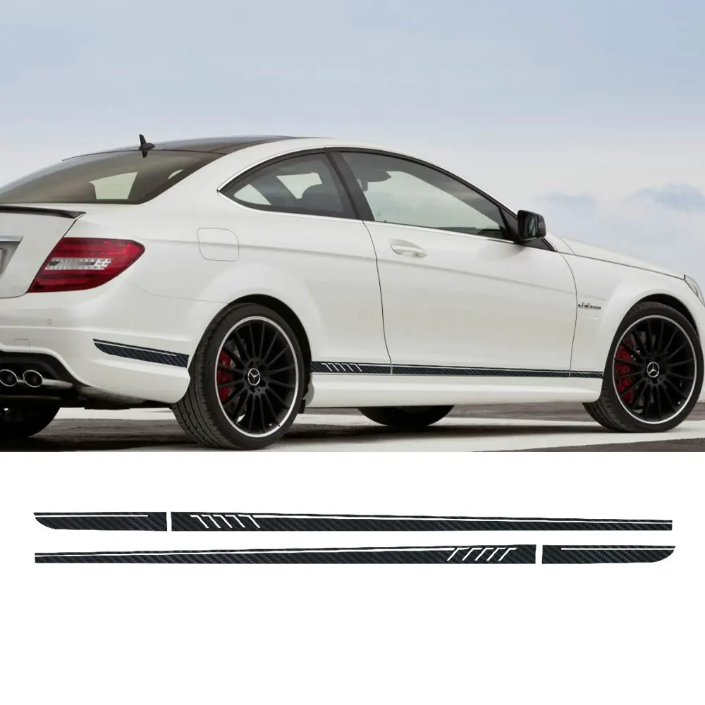 

5D carbon fibre 507 Style Stripes Sticker for Mercedes Benz S204 W204 Coupe C 63 AMG