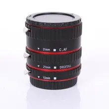 Красная металлическая макроудлинительная Автоматическая труба для Kenko Canon EF-S Lens100D 60D 70D 550D 600D 6D 7D T5i T4i