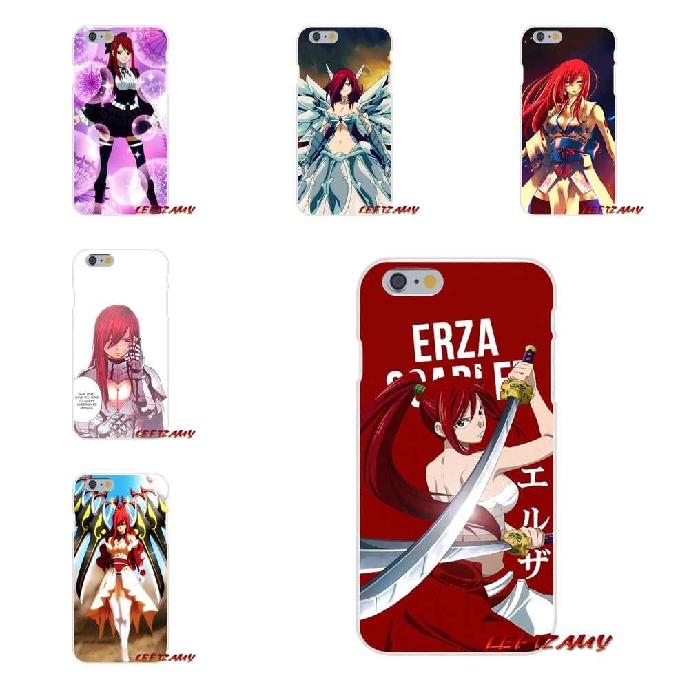 

Cell Phone Shell Case For Xiaomi Mi6 Mi 6 A1 Max Mix 2 5X 6X Redmi Note 5 5A 4X 4A A4 4 3 Plus Pro Anime Erza Scarlet Fairy Tail