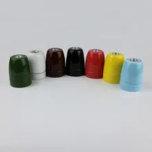 Цоколи лампы E27/E26 керамика и фарфор цвет глазури держатель лампы керамический электрический светильник патрон лампы