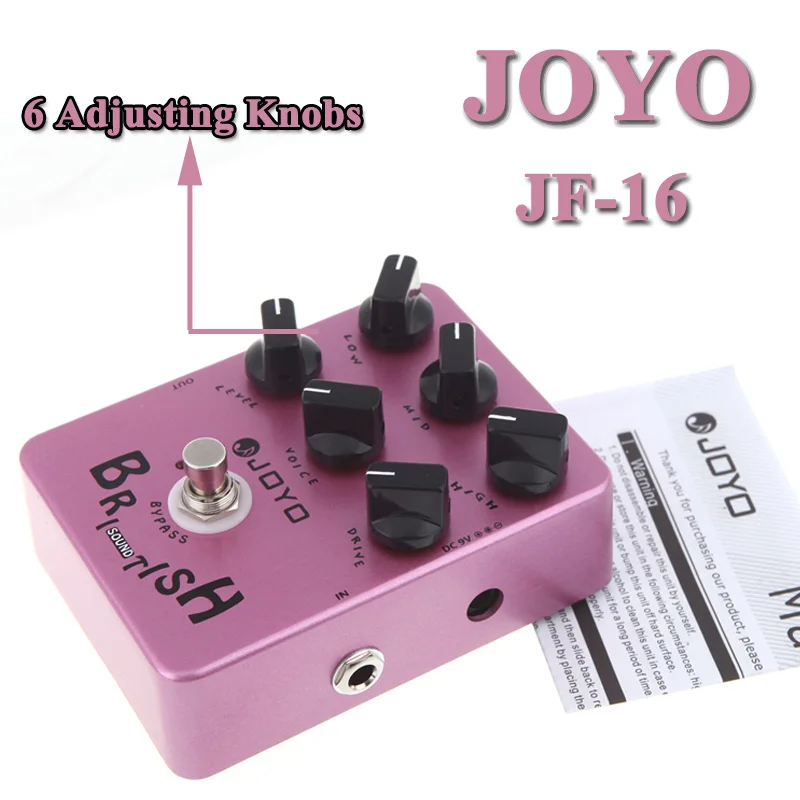 

JOYO JF-16 British Sound Amp Sim Guitar Effect Pedal