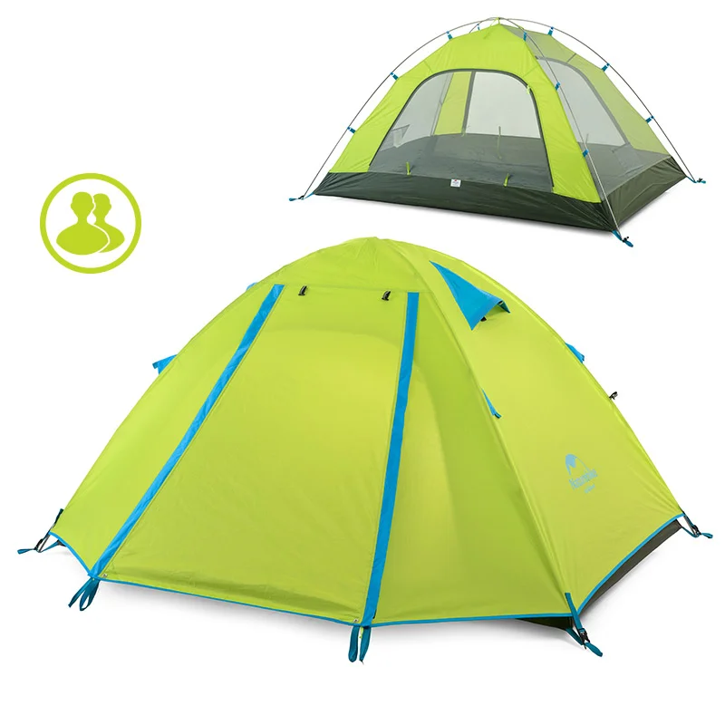 NatureHike P Series Classic Camping Tent 210T Fabric For 2 Persons NH15Z003-P