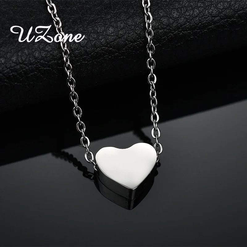 

UZone Tiny Love Heart Pendant Necklace Boho Gold Chain Necklace For Women Lover Birthday Gift Collier Femme Jewelry