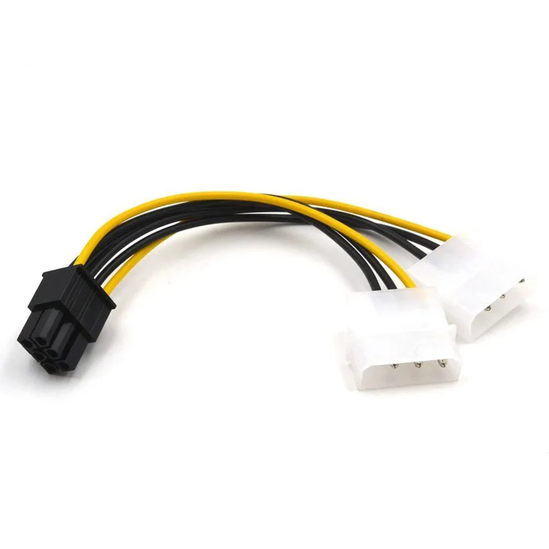 Кабель преобразователь питания Molex для Pcie 6 дюймов 2 pin 4 Pin PCI Express Pci e ATX адаптер