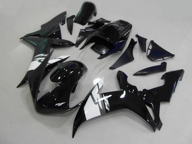 

Motorcycle Fairing kit for YAMAHA YZFR1 02 03 YZF R1 2002 2003 YZF1000 yzfr1 02 03 ABS gloss black Fairings set+7gifts YE09