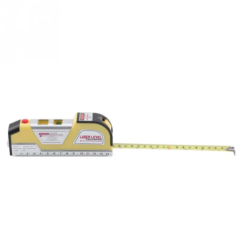 Новая 3в1 многофункциональная электрическая лента измерительный лазерный уровень линейка для измерительного инструмента