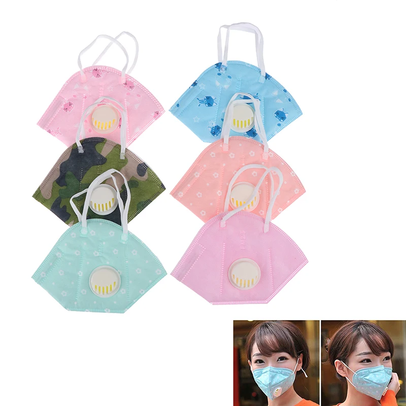 

New Activated Carbon Filter Anti-dust Mouth Mask Breath Cotton PM2.5 Anti Haze Mask Valve Respirator Mouth-muffle Black Mask