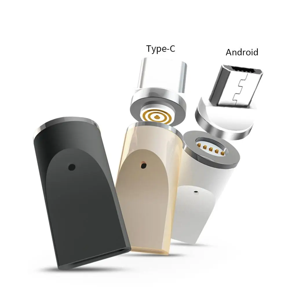 Магнитный адаптер 3A с быстрой зарядкой преобразователь три в одном IOS Android Type C