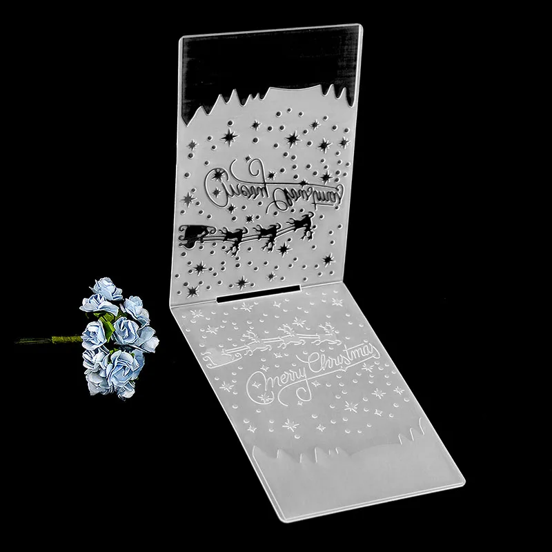 Kinds of Embossing Folders Plastic Scrapbooking For DIY Scrapbook Album Card Decorating Tool Crafts Card Paper Making Decoratio