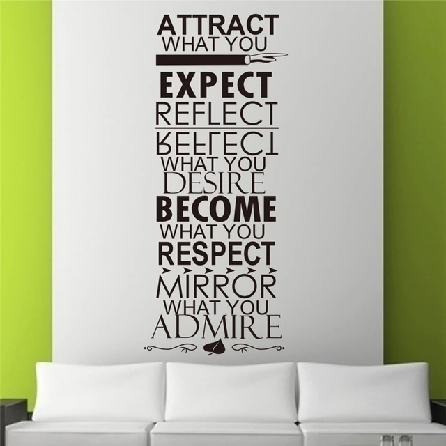 Hot Attract Expect Removeable Vinyl Wall Stickers Quotes Living Room Hot Attract Expect Removeable Vinyl Wall Stickers Quotes Living Room Indoor Art Home Decor Diy
