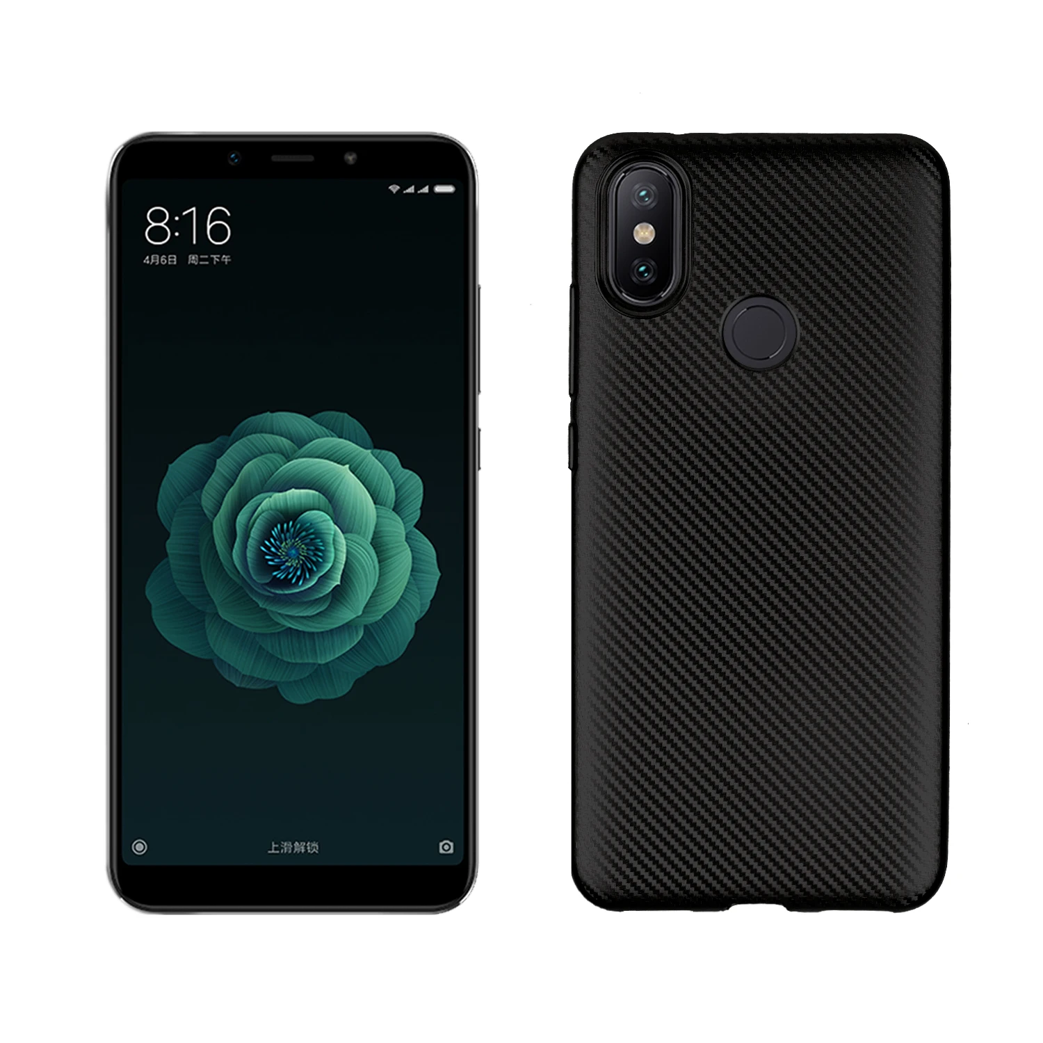 For Xiaomi Redmi S2/Y2 Case Classic Carbon Fiber Texture TPU Rubber Silicone Protective Cover Soft Single Shell Phone Bag |