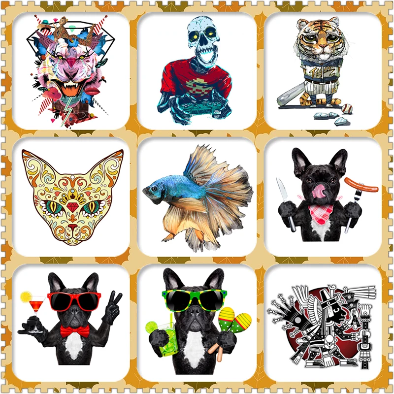 

Iron-On-Patches 2019 New Popular Iron-On Patch for Clothing Heat Transfer Patches Appliques Washable Iron-On Sticker